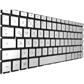 T-ProTek Duits toetsenbordframe, met achtergrondverlichting, compatibel met HP 14-cm0202ng (4EN32EA)