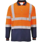 Portwest Tweekleuren Polo met lange mouw S279