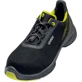 Uvex 68447, Mannen, Volwassenen, Veiligheidsschoenen, Zwart, Geel, ESD, S2, Vetergesp