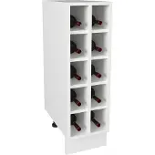 VCM Esilo keuken onderkast 25 cm 10 wijnplanken wit.