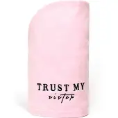 Trust My Sister Katoenen Haarhanddoek Roze