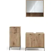 Vicco Badkamermeubelset Eliza Viking Eik 3-delig, Model 49880