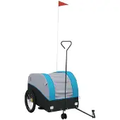 Syfax Fietstrailer 45 kg ijzer zwart en blauw