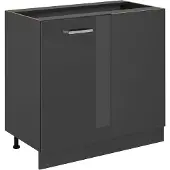 Vicco R-Line Hoekkast – 86 cm zonder werkblad Antraciet Hoogglans