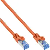 InLine patchkabel, Cat.6A, S/FTP, TPE (LSZH), CCA, oranje, 3m