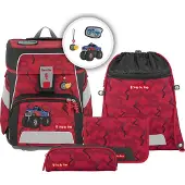 Step by step Space schooltas set 5 stuks rood