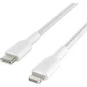 Belkin Usb-c Naar Lightning Oplaadkabel Gevlochten 2 M Met Snelladen - Wit