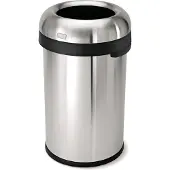 Simplehuman Afvalemmer Bullet Open Top RVS, 80 liter - Simplehuman