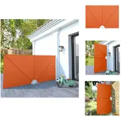 vidaXL Inklapbaar Windscherm - 300 x 150 cm - Terracotta - Parasol