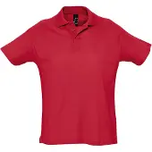 Sols Heren Zomer II Pique Poloshirt met korte mouwen (Rood)