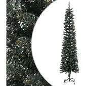 Prolenta Maison Exclusive - Kunstkerstboom met standaard, slank, groen, 240 cm, PVC
