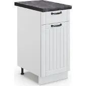 Vicco Fame-Line Keukenonderkast – 40 cm, WB Antraciet Wit Landhuis
