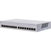 Cisco Business 110 Series 110-16T - Switch - onbeheerd - 16 x 10/100/1000 - Geschikt voor plaatsing op een bureau, in een rack of aan de muur