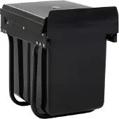 vidaXL Vuilnisbak met zachte sluiting, 20 liter