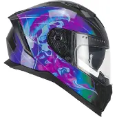 Cgm Volledige helm 311S BLAST JELLY, zwart-paars, maat XL