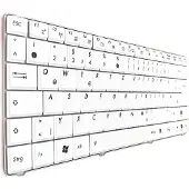 T-ProTek DUITS - Wit toetsenbord, compatibel met model: V090262BK2
