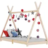 Syfax Kinderbedframe massief grenenhout 90x200 cm