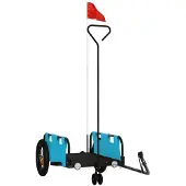 Syfax Fietstrailer oxford stof en ijzer blauw