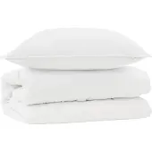 vidaXL Deken Set met kussen 2 st Wit Microvezel