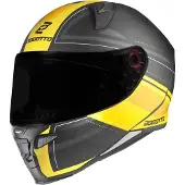 Bogotto FF110 Cinder Mat Zwart Geel Integraalhelm Maat S