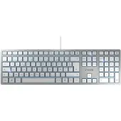 Cherry KC 6000 SLIM - Clavier - USB - Français - commutateur : SX - argent