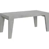 Itamoby Uittrekbare tafel, 200/304 x 90 cm, Naxy, betonlook