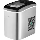 Ecg ICM 1253 ijsblokjesmaker Draagbare ijsblokjesmaker /24h Zwart, Roestvrij staal, IJsmachines + ijsmakers, Zilver, Zwart