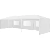 Casa.pro Paviljoen partytent met 8 zijwanden 9x3x2,55 m wit