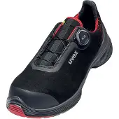 Uvex 1 G2 veiligheidsschoenen, enkelmodel, S3, zwart, rood, breedte 12, maat 52