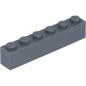 LEGO 10 stuks 3009 steenblokje 1x6, basisstenen, 10 donkerblauw