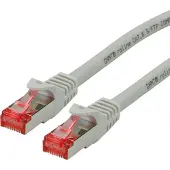 Roline patchkabel Cat.6 S/FTP (PiMF), componentniveau, LSOH, grijs, 20 m