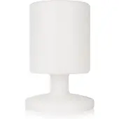Smartwares Ben LED tafellamp voor binnen en buiten, oplaadbare batterij, wit / opaal, Kunststof, Modern