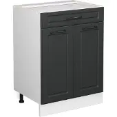 Vicco R-Line Keukenonderkast – 60 cm met lade, zonder werkblad Antraciet landhuis