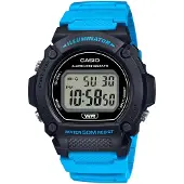Casio W-219h-2a2vef Watch Blauw
