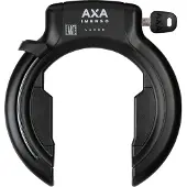 Axa Imenso X‑Large Frameslot – ART 2 fietsslot – Extra brede opening – Met plug‑in mogelijkheid – Gehard staal – Multi‑bevestiging – Beveiligingsniveau 12 – Zwart