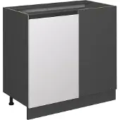 Vicco R-Line Hoekkast – 86 cm J-vorm, zonder werkblad Wit