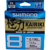 Shimano Fishing Kairiki 8 Braided Line 300 M Grijs 0.190 mm