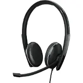Epos ADAPT 165T USB-C II - ADAPT 100 Series - Headset Telefoon On Ear headset Kabel Stereo Zwart Noise Cancelling Volumeregeling, Microfoon uitschakelbaar