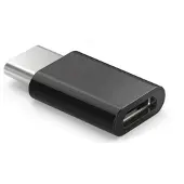 Savio AK-31/B – Micro USB (F) – USB 3.1 Type C (M) Adapter – Zwart