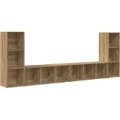 Syfax Tv-meubelset 4 pcs Artisan Eiken Bewerkt hout