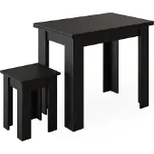 Vicco Roman Eettafel met stoel – 90 x 60 cm Zwart