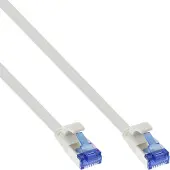 InLine UFTP CAT6a flexibele platte netwerkkabel | TPE LSZH | wit | 20 meter