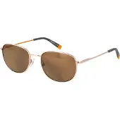Timberland Aviator Zonnebril Rozen Gouden Metalen Frame
