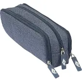 Wedo pennenetui Denim, polyester, blauw
