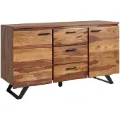 Wohnling Dressoir sheeshamhout 145 cm breed