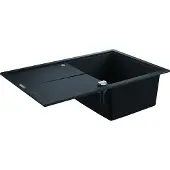GROHE Spoelbakken - Composiet spoelbak K400 met automatische waste, 78x50 cm, grafiet zwart 31639AP0