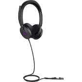 Yealink UH48 Dual UC USB-C/A On Ear headset Kabel Zwart Telefoon