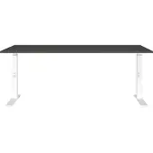 Germania Hoogteverstelbaar Zit-sta-bureau Metaal, spaanplaat Wit C-Voet 1,800 x 800 x 910 mm