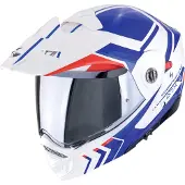 Scorpion ADX-2 Lewis, klaphelm ,Wit/Blauw/Rood ,XL