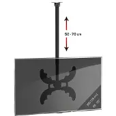 VCM B-DX 400 Mini TV-plafondbeugel Antraciet.